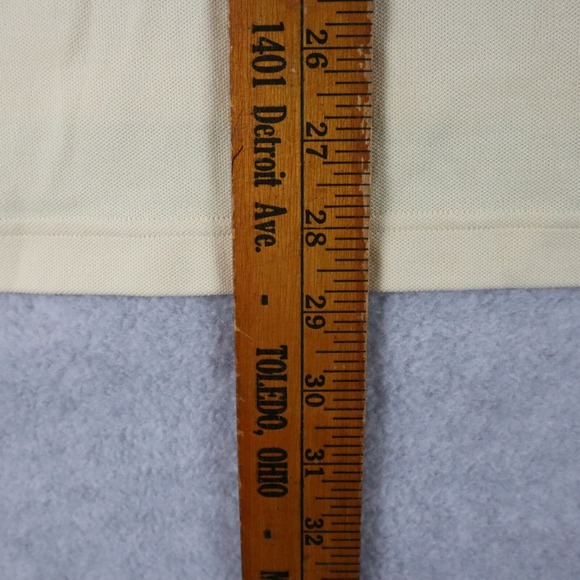 Adidas Golf Polo Shirt Mens Large Climalite Stretch Knit Yellow Short Sleeve - Picture 6 of 6